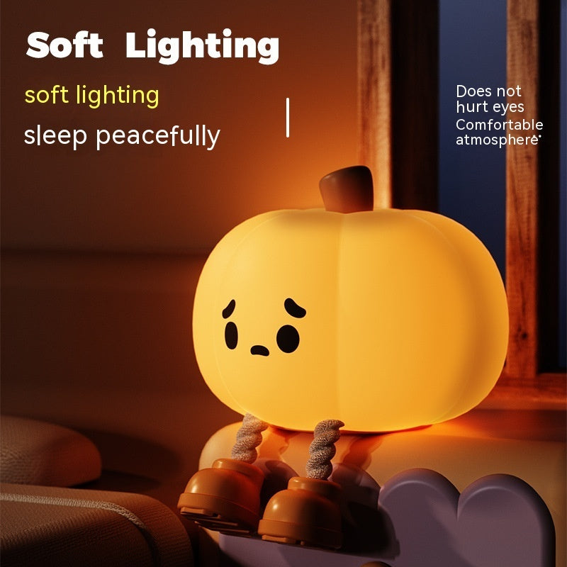 Cute lamp shaped like a duck with soft lighting feature text